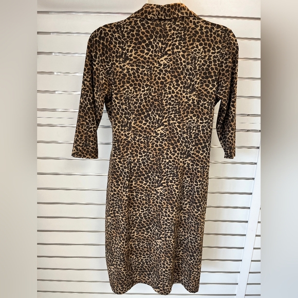SOFT by AVENUE Y2k Cheetah, Wrinkle free Dress Sz 18/20 - Picture 2 of 3